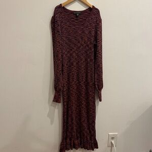 Saks Fifth Ave Knit Midi Sweater Dress XS